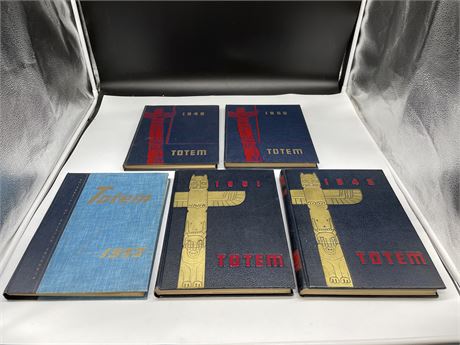 5 UBC YEAR BOOKS 1948-1953