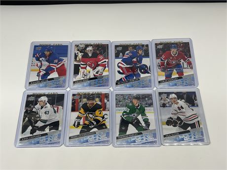(8) UD YOUNG GUN ROOKIES