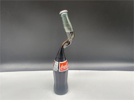 TWISTED GLASS COCA-COLA BOTTLE 14” TALL