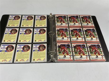 100 STEVE YZERMAN CARDS (Many duplicates)