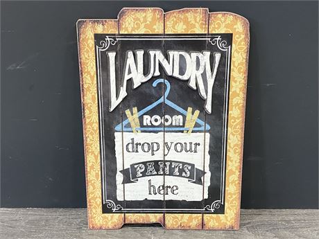 3D LAUNDRY ROOM SIGN (13”X18.5”)