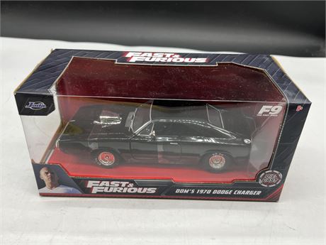 1:24 SCALE JADA DBOX DIECAST FAST & FURIOUS DOMS 1970 DODGE CHARGER