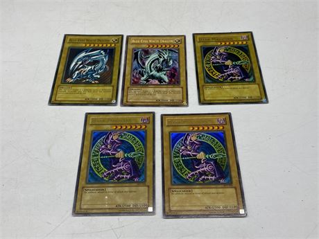 (5) 1996 YU-GI-OH CARDS