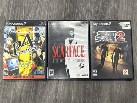 PS2 GAME LOT (P4 IS BONUS DISC ONLY)