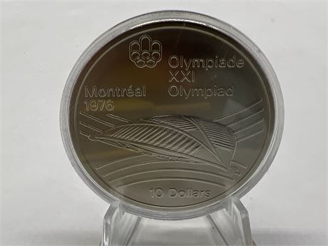 1976 SILVER MONTREAL OLYMPICS $10 COIN
