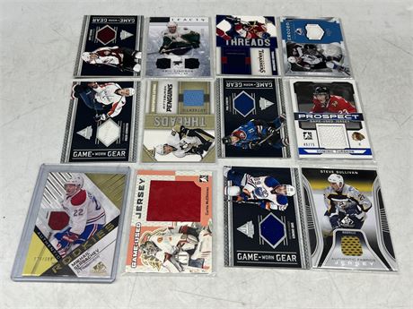 12 JERSEY CARDS