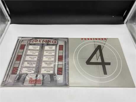 2 FOREIGNER RECORDS - VG+