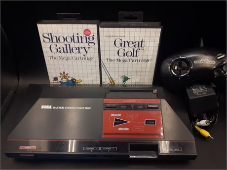 SEGA MASTER SYSTEM WITH GAMES - VERY GOOD CONDITION