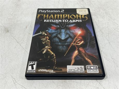 CHAMPIONS RETURNS TO ARMS - PS2