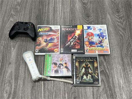 LOT OF VIDEO GAMES AND ACCESSORIES