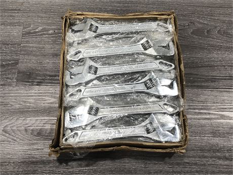 BOX OF 30 10” 3 POINT SEMA AWARD CRESCENT WRENCHES