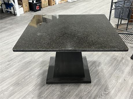 BLACK PEARL TOP DINING ROOM TABLE (46”x46”x 28” tall)