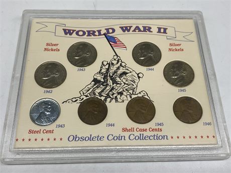 US WORLD WAR 2 OBSOLETE COIN COLLECTION