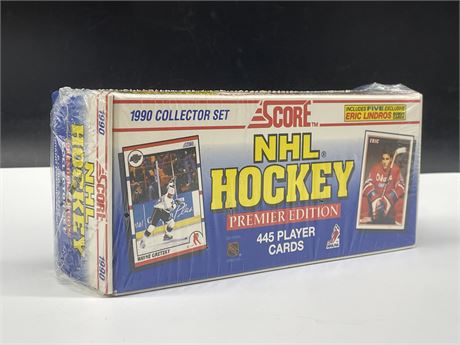 VINTAGE SEALED 1990 COLLECTOR SET SCORE NHL PREMIER EDITION 445 PLAYER CARDS