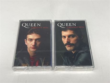 2 NEW QUEENS GREATEST HITS CASSETTE TAPES 2021