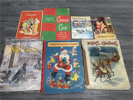 VINTAGE CHRISTMAS WISH BOOKS/BOOKS INCL. 1947 NIGHT BEFORE CHRISTMAS