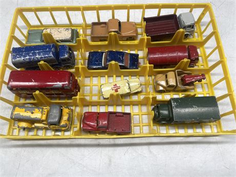 LOT OF 12 MATCHBOX LESNEY DIE-CAST TOY CARS