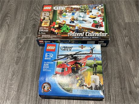 2 OPEN BOX LEGO SETS #60010 & #60155