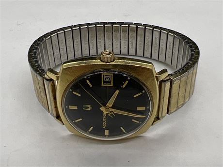 ACOUTRON 14K GOLD FILLED CASE 1970s WATCH