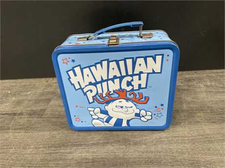 METAL HAWAIIAN PUNCH LUNCH BOX - 7”x8”
