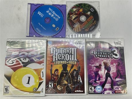 WII VIDEO GAME LOT