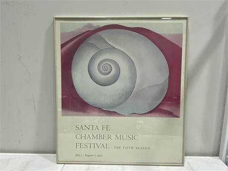FRAMED SANTA FE CHAMBER MUSIC FESTIVAL PRINT (29”x32”)