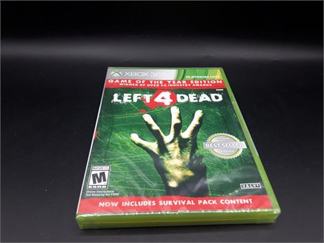 SEALED - LEFT 4 DEAD GAME OF THE YEAR EDITION - XBOX 360