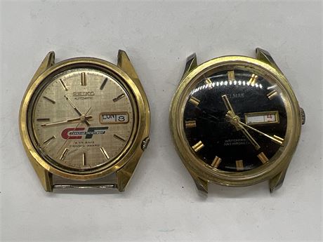 SEIKO AUTOMATIC & BELMAS SWISS MADE WATCHES - NO BANDS