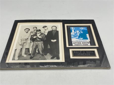 THE BEACH BOYS AFTER SHOW PARTY PASS DISPLAY