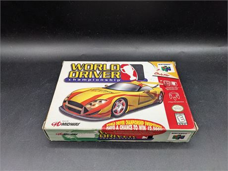 WORLD DRIVER CHAMPIONSHIP - VERY GOOD CONDITION - N64