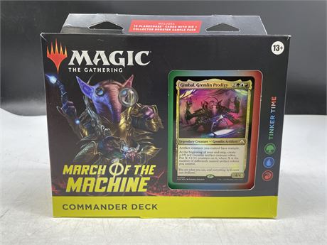 SEALED MAGIC THE GATHERING MARCH OF THE MACHINE TINKER TIME COMMANDER DECK