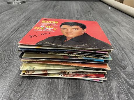 ~30 ELVIS RECORDS (SCRATCHED)