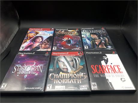 COLLECTION OF PS2 GAMES - VERY GOOD CONDITION