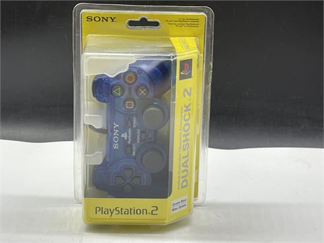 SEALED BLUE PS2 DUAL SHOCK 2 CONTROLLER