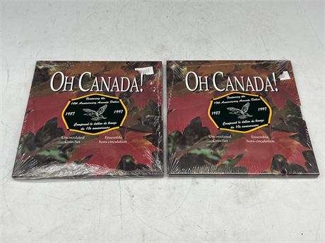 (2) 1987-1997 OH CANADA UNCIRCULATED COIN SETS - SEALED