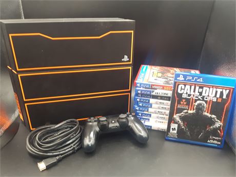 LIMITED EDITION - CALL OF DUTY PLAYSTATION 4 CONSOLE WITH GAMES