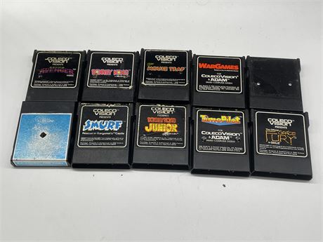 10 COLECO VISION GAMES