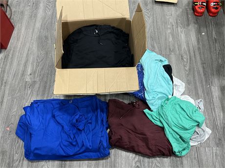 LARGE LOT OF NEW CLOTHING BY “AMERICAN APPAREL” VARIOUS SIZES