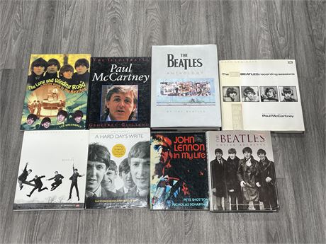 LOT OF 8 BEATLES REFERENCE BOOKS