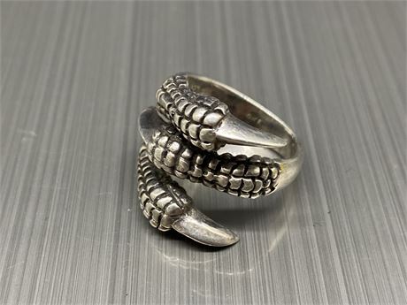 925 STERLING CLAW RING