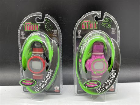 2 SEALED 1990’S GO GIRL & MR. TOOTY C WATCHES