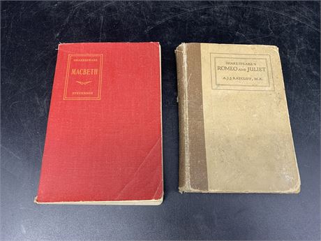 2 VINTAGE SHAKESPEARE BOOKS (1916 & 1937)