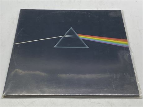 PINK FLOYD - THE DARK SIDE OF THE MOON W/POSTER + STICKER - EXCELLENT (E)