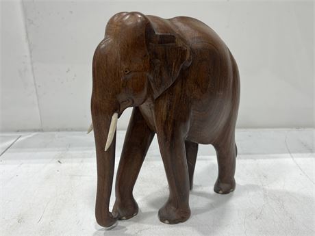 HEAVY WOOD ELEPHANT (13” tall)