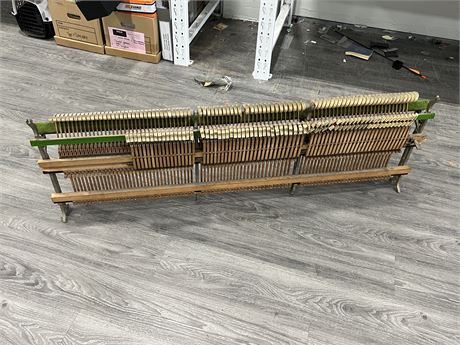 VINTAGE PIANO HAMMER ASSEMBLY (56” long)
