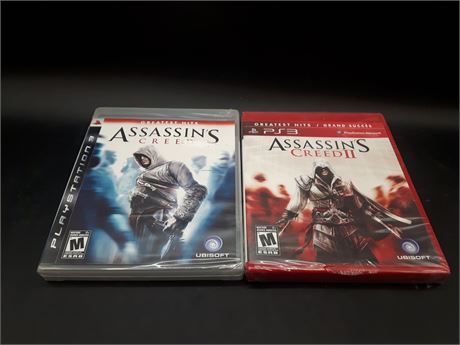 SEALED - ASSASSINS CREED GAMES - PS3