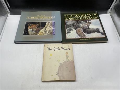 2 LARGE BATEMAN BOOKS & THE LITTLE PRINCE