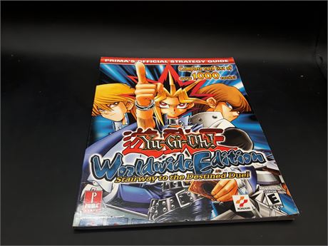 YU-GI-OH WORLDWIDE EDITION GUIDE BOOK - VERY GOOD CONDITION