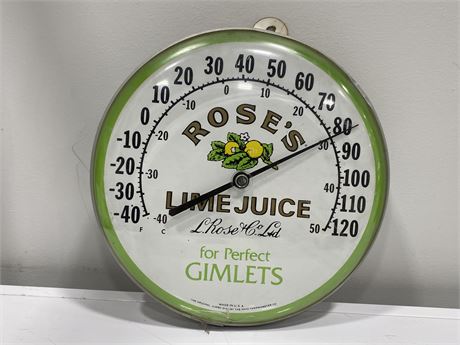 VINTAGE ROSES LIME JUICE THERMOMETER