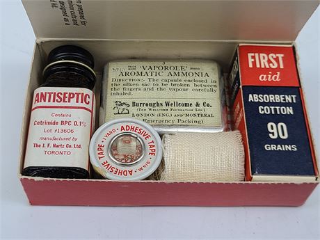 ANTIQUE ESSO FIRST AID KIT